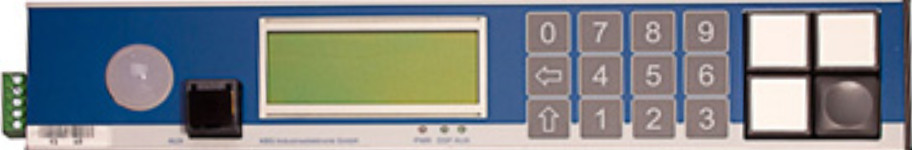 PTF-Z-CTRL Pick-by-Light Display und Controller in einem Modul. LCD-Anzeige  mit mehrere Tasten